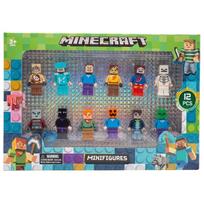 Minecraft figūrėlių rinkinys, 12 vnt. su priedais