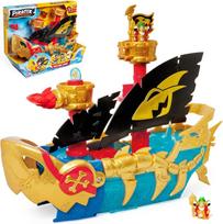 Žaislinis laivas PIRATIX Shark Ship su rykliu ir figūrėle MagicBox