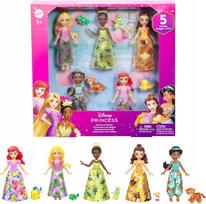 Lėlių rinkinys DISNEY PRINCESSES, 5 princesės: Arielė, Rapunzel