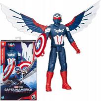 Kapitonas Amerika figūrėlė 30 cm su sparnais ir skydu HASBRO F9301