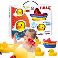 Vonios žaislas TULLO ančiukai ir laiveliai