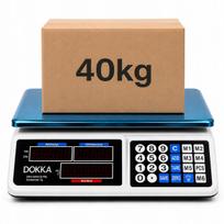 Elektroninės svarstyklės su LCD ekranu, 40 kg/2 g, sandėliui, su baterija