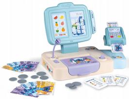 Vaikiška kasos aparatas su kortelių skaitytuvu ir 26 priedais, Disney STITCH, Smoby