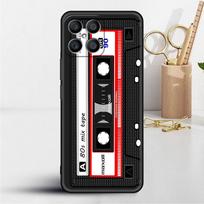 Case For Huawei Honor X8 X9 P50 X7 50 20 8X Play 9A P40 P30 Lite P Smart 2021 Black Phone Coque Vintage Cassette Tape Retro Huawei P Smart Z black