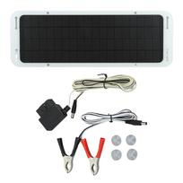 12V 5W Solar Panel Kit Professional Efficient Monocrystalline Silicon Portable Solar Panel for Car black