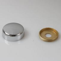 Modernūs dekoratyviniai metaliniai varžtų dangteliai stiklui ir veidrodžiams Glossy 20MM 8mm Hole Screw