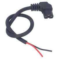 2 vnt. Elektrinio dviračio maitinimo laidas T tipo Įkrovimo maitinimo kabelio priedai 1,5 mm² Elektriniam paspirtukui black
