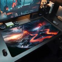 Lava volcano Mouse Pad 500X1000 mm Large Gaming Mousepad Gamer XL Rubber Otaku Keyboard Pad Laptop Desk Mat 700x300x3mm red
