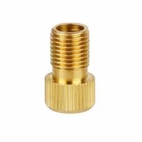 Bicycle Tire Valve Adapter Presta to Schrader Converter Brass Construction Compatible with Standard Bike Pumps and Air Compressors One Size beige