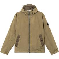 Stone Island Ss26 Solid Color Zipper Waterproof Hooded Long Sleeve Jacket Men jackets L1S154100001S0A23-V005G M beige
