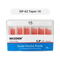 Dental Gutta Percha Points Standard Taper Assorted Sizes 02 04 06 for Endodontic Root Canal Obturation 04 # 20 geltona