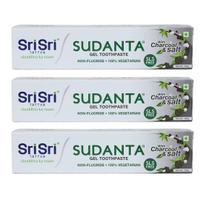 Sri Sri Tattva Shuddhta Ka Naam Sudanta Ayurvedic Herbal Gel Toothpaste-All Natural, Sls Free, Fluoride Free Tooth Paste With Charcoal, Salt & More white
