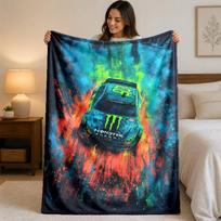 Monster Energy spausdinimo flanelinis pledas Jaukus šiltas pliušinis pledas lovai, sofai, kušetei, vidaus buitinėms reikmėms 100x150cm