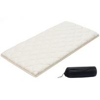 VEVOR Japoniška tatami kilimėlis, dvigulė sulankstoma japoniška tatami čiužinys, futono čiužinys su laikymo krepšiu ir tvirtinimu 203.2 x 99.1 x 6.3 cm balta