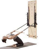 VEVOR Sieninis Pilates Reformeris, Klevo Medžio Pilates Šuolių Lenta, Treniruočių Įranga su Tempimo Spyruoklėmis, Joga Fitneso Treniruoklis