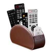 PU Leather Remote Control Organizer TV Remote Holder For Table Multipurpose Desktop Storage Box Bedroom Living Room Organizer ruda