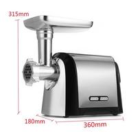 3200W Heavy Duty Slicer Stuffer Sausage Maker Electric Meat Slicer Electric Chopper Mincer Stainless Steel Electric Meat Grinder gray