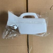 Portable Unisex Urinal with Lid: Clear Scale Odor-Proof Collector for Women, Elderly, and Children, Ideal for Night Use white