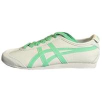 ONITSUKA TIGER Mexico 66 Odiniai Patogūs Universalūs Neslystantys Atsparūs Dilimui Kvėpuojantys Žemi Laisvalaikio Batai Unisex sportbačiai Balti Žali 1183C601-020 39 white