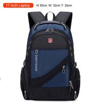 Waterproof 17 Inch Laptop Bag for Women Large Airplane Travel Backpack Man Fashion Girls Backpacks for School Teens Male Mochila violetinė