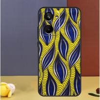 African Prints Fabric For Realme C71 C75 C55 C53 C67 C61 C33 C63 C51 C65 15 GT7 Pro 10 11 12 13 14 Pro Plus Case Realme 14 Pro Plus blue