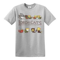 Kačių Viešpats Juokingi Marškinėliai LOTR Parodija Kačiukai Unisex Marškinėliai Katės Dovana Viršus Unisex Marškinėliai S white