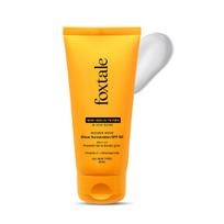 Foxtale Glow Sunscreen SPF 50 PA++++ with Vitamin C & Niacinamide, In-Vivo Tested, Sensitive-Skin Friendly, Made with 100% New-Gen Filters, Lightwe yellow