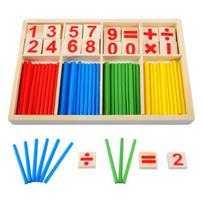 Montessori Children Math Toy Wooden Digital Counting Stick Arithmetic Teaching Aid Mathematics Enlightenment Knowledge Kids Baby balta