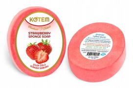 Kotem - natūralus muilas su kempine Braškių 125g