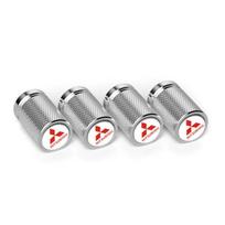 4pcs Car Styling Wheel Tire Valve Caps Covers for Mitsubishi Ralliart ASX Lancer 9 10 L200 Colt Pajero Outlander Eclipse Galant zjcr96 gray