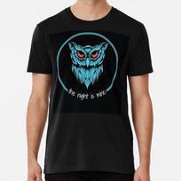 Blue Owl The Night Is Mine Graphic T-shirt XXXL black