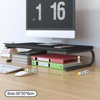 Notebook Computer Stand Desktop Computer Monitor Stand Riser Elevated Storage Laptop Desktop Stand For Reducing Neck Strain A1 white