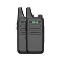 2PCS WLN KD-C1 Mini Walkie Talkie USB Charger UHF 400-470MHz Slim Transceiver 16CH Long Range Ham Two Way Radio Gift Kids KD-C1T US