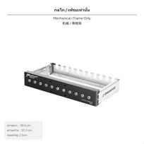 10 iešmelių automatinis besisukantis grilis, nešiojama kepsninės lentyna, nerūdijančio plieno elektrinis BBQ iešmelis Standing Master Frame Only gray