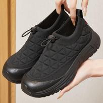 Women's Soft Soled Non Tiring Shoes, Polyurethane Soft Soled Comfortable Casual Shoes for Women 36 juoda