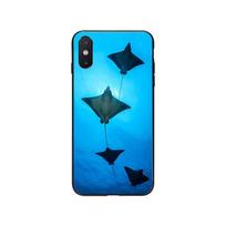 Manta Ray Paint Phone Case For iphone 14 13 Pro Max 12 11 ProMax XS MAX XR SE2 8 7 Plus X iphone 14ProMax black