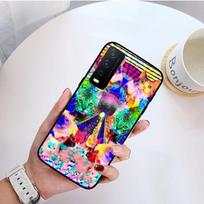 Colourful Psychedelic Trippy Art Phone Case for VIVO Y31 Y21 Y70 Y21S Y20 Y72 1907 Y12 Y11S Y53S Y33S Y55 Y76 Y51 Y15S Y01 VIVO Y01 blue