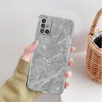 Clear Case For Samsung Galaxy A52 A12 A51 A32 A21s A71 A32 A22 50 A70 A31 A72 5G Phone Cover Granite Marble Samsung A03 gray