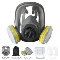 Viso veido respiratoriaus kaukė su 60923 filtru dažams, cheminėms medžiagoms, pesticidams ir dulkėms. black