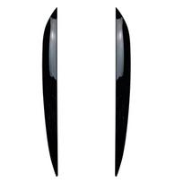For Volkswagen VW Touareg 2010-2018 Car Front Headlight Eyelid Trim Cover ABS Plastic Gloss Black gray