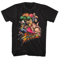 Street Fighter Stftr Black Gaming Shirt Unisex T-Shirt L brown