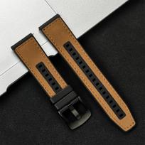 Leather Strap for Samsung Galaxy Watch 7/6/5/4 40 44mm Gear Band Vintage Bracelet 20mm 22mm for Huawei Watch GT5 5/4Pro 4 46mm 22mm ruda