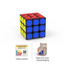 Yongjun Tactile 3x3 aklasis kubas, išgaubtas dizainas, skirtas regėjimo negalią turintiems, pradedantiesiems, mokomasis blue
