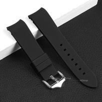 20mm 22mm Rubber Strap Curved End Silicone Watch Band for Seiko for Rolex Universal Bracelet High Quality Waterproof Wristband 20mm oranžinė