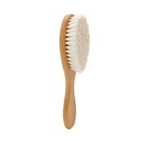 High Quality Wood Hair Brush Soft Goat Bristles Baby Hair Brush Oil Head Hair Brush smėlis