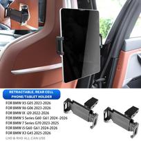 Universal Car Rear Seat Multimedia Holder - Magnetic Phone & Tablet Mount for iPad, iPhone, Samsung - Vibration-Proof Adjustable Bracket 2pcs black