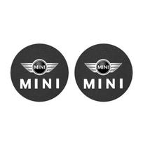 2Pcs Car Water Cup Bottle Holder Anti-slip Mat Pad Suede For Mini Cooper JCW Works F54 F55 F56 F57 F60 R50 R52 R53 R55 R56 R57 uylez55 brown