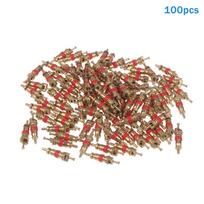 100Pcs Copper Valve Core Car Motorcycle Bike Tire Valve Core Us Vacuum Tyre Valve Stems Core Remover Bicycle Auto Accessories 2 brown