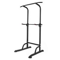 Sportinis bokštas reguliuojama atsispaudimų ir prisitraukimų stotelė - 149 kg apkrova, aukščio reguliavimas (168.91 -210.06cm) 99.82 x 78.74 x 210.06 cm juoda