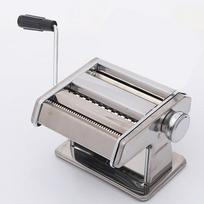 Pasta Maker Machine Stainless Steel Adjustable Manual Noodle Dumpling Press Two Cutters Spaghetti Fettuccini Lasagna Maker gray